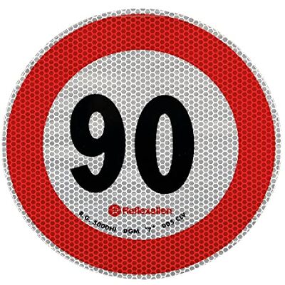 Lampa 98443 Reflektierende Aufkleber - Geschwindigkeitsbegrenzung 90 km/h Lampa 98443 Reflektierende Aufkleber - Geschwindigkeitsbegrenzung 90 km/h