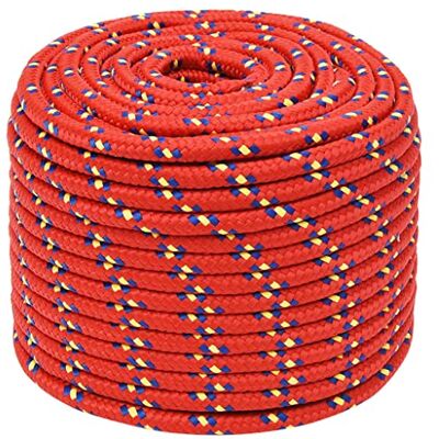 vidaXL Bootsseil Ankerleine Festmacher Tauwerk PP Leine Seil Tau Polypropylenseil Geflochten Flechtleine Rot 12mm 100m Polypropylen vidaXL Bootsseil Ankerleine Festmacher Tauwerk PP Leine Seil Tau Polypropylenseil Geflochten Flechtleine Rot 12mm 100m Polypropylen