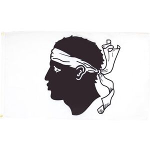 Korsika Flagge 250x150cm - Hochwertiges Polyester - Verstärkte Ränder - Frankreich Flagge Korsika Flagge 250x150cm - Hochwertiges Polyester - Verstärkte Ränder - Frankreich Flagge