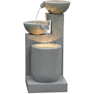 Dehner Gartenbrunnen Samson, Terassenbrunnen frostbeständig, Brunnen für Außen, mit LED Beleuchtung, ca. 100 x 54.5 x 54.5 cm, Polyresin, grau Dehner Gartenbrunnen Samson, Terassenbrunnen frostbeständig, Brunnen für Außen, mit LED Beleuchtung, ca. 100 x 54.5 x 54.5 cm, Polyresin, grau