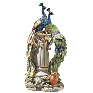 Design Toscano Pfauen im Paradies Dekostatue, Polyresin, vollfarbe, 48 cm Design Toscano Pfauen im Paradies Dekostatue, Polyresin, vollfarbe, 48 cm