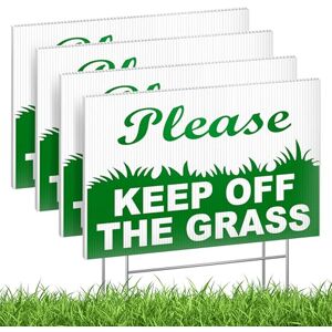 Granatan 4 Stück Keep Off The Grass Schilder mit Pfahl – 15,2 x 22,9 cm Coroplast doppelseitiges No Parking on Grass Schild – Stay Off Grass Schilder für Hof – Do Not Walk on Grass 1 Granatan 4 Stück Keep Off The Grass Schilder mit Pfahl – 15,2 x 22,9 cm Coroplast doppelseitiges No Parking on Grass Schild – Stay Off Grass Schilder für Hof – Do Not Walk on Grass 1