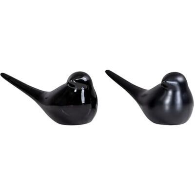 levandeo 2er Set Dekofigur Vogel Schwarz Porzellan Tischdeko Deko Aufsteller Skulptur Dekoration levandeo 2er Set Dekofigur Vogel Schwarz Porzellan Tischdeko Deko Aufsteller Skulptur Dekoration