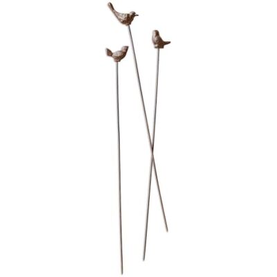 Loberon Gartenstab 3er Set Laver, antikbraun DREI Deko-Vögelchen, mit Antik-Flair, für Gartenbeete & Große Pflanztöpfe, Outdoor, Gartendekoration, Gartenzubehör, Eisen Loberon Gartenstab 3er Set Laver, antikbraun DREI Deko-Vögelchen, mit Antik-Flair, für Gartenbeete & Große Pflanztöpfe, Outdoor, Gartendekoration, Gartenzubehör, Eisen