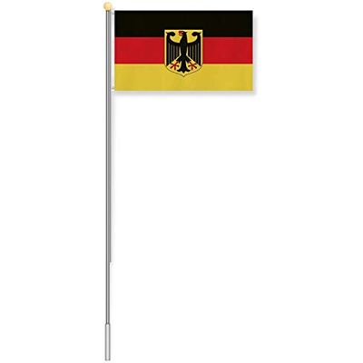 normani Aluminium Fahnenmast 6,20 Meter, inkl. Deutschland-Flagge normani Aluminium Fahnenmast 6,20 Meter, inkl. Deutschland-Flagge