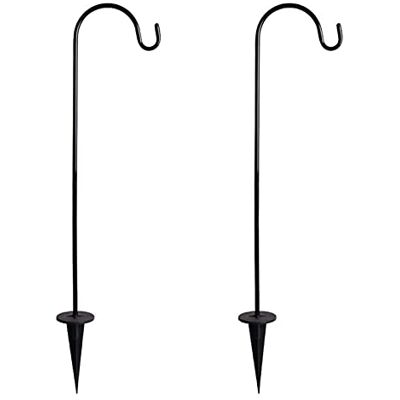 HYLYING Hängende Laternen Schäferhund Haken Gartenstecker aus Premium-Metall, verwendet für Solarleuchten, Vogelkäfige, Gartenlichter, Weihnachtsbeleuchtung und Hochzeitsdekorationen HYLYING Hängende Laternen Schäferhund Haken Gartenstecker aus Premium-Metall, verwendet für Solarleuchten, Vogelkäfige, Gartenlichter, Weihnachtsbeleuchtung und Hochzeitsdekorationen