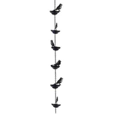 Generic Metallvogel-Regenkette mit Bechern, hängender Regenwasserumlenker mit Metall-Vogel-Hänge-Regenwasserumlenker mit dekorativen Bechern, Traufen-Entwässerungskette mit Aufhänger für Außenbereich, Generic Metallvogel-Regenkette mit Bechern, hängender Regenwasserumlenker mit Metall-Vogel-Hänge-Regenwasserumlenker mit dekorativen Bechern, Traufen-Entwässerungskette mit Aufhänger für Außenbereich,