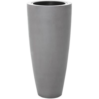 VIVANNO Pflanzkübel City Blumenkübel Fiberglas Beton-Optik Grau 100x47 cm Frostsicheres Pflanzgefäß für Außen & Innen, hohe runde Bodenvase inklusive passendem Einsatz für Garten und Wohnzimmer VIVANNO Pflanzkübel City Blumenkübel Fiberglas Beton-Optik Grau 100x47 cm Frostsicheres Pflanzgefäß für Außen & Innen, hohe runde Bodenvase inklusive passendem Einsatz für Garten und Wohnzimmer