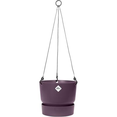 elho Greenville Hängeampel 24cm Balkonkasten Vintage Pflaume ∅ 23.5 x H 20.5 cm Integrierter Untersetzer für den Außenbereich 100% recyceltes Plastik elho Greenville Hängeampel 24cm Balkonkasten Vintage Pflaume ∅ 23.5 x H 20.5 cm Integrierter Untersetzer für den Außenbereich 100% recyceltes Plastik