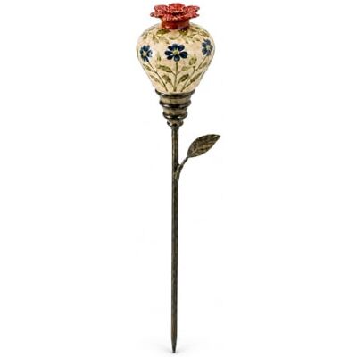 Generic Vintage Floral Rustikaler Keramik-Kolibri-Futterspender aus Eisen Nektar-Futterspender für Garten, Terrasse, Rasen; Outdoor-Deko; zum Aufhängen oder Erdspieß; saisonale Nutzung Generic Vintage Floral Rustikaler Keramik-Kolibri-Futterspender aus Eisen Nektar-Futterspender für Garten, Terrasse, Rasen; Outdoor-Deko; zum Aufhängen oder Erdspieß; saisonale Nutzung