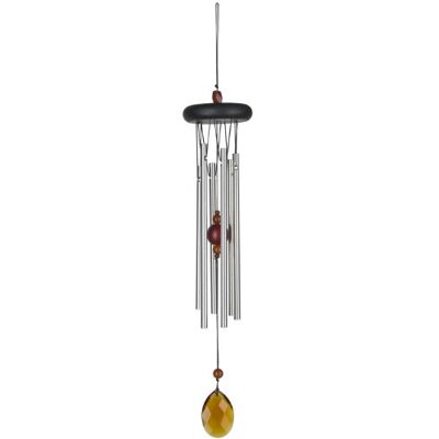 Woodstock Chimes Woodstock Windspiel Chakra Chime, Silber, 46,9 cm Woodstock Chimes Woodstock Windspiel Chakra Chime, Silber, 46,9 cm
