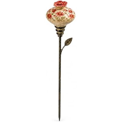 Generic Vintage Floral Rustikaler Keramik-Kolibri-Futterspender aus Eisen Nektar-Futterspender für Garten, Terrasse, Rasen; Outdoor-Deko; zum Aufhängen oder Erdspieß; saisonale Nutzung Generic Vintage Floral Rustikaler Keramik-Kolibri-Futterspender aus Eisen Nektar-Futterspender für Garten, Terrasse, Rasen; Outdoor-Deko; zum Aufhängen oder Erdspieß; saisonale Nutzung