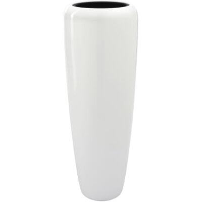 Klocke Dekorationsbedarf Moderne & Hochwertige Pflanzvase/Pflanzkübel – Medium: 100cm Hochglanz Weiß Fiberglas Mit Einsatz – Indoor & Outdoor – Wetterbeständig & Frostsicher Klocke Dekorationsbedarf Moderne & Hochwertige Pflanzvase/Pflanzkübel – Medium: 100cm Hochglanz Weiß Fiberglas Mit Einsatz – Indoor & Outdoor – Wetterbeständig & Frostsicher