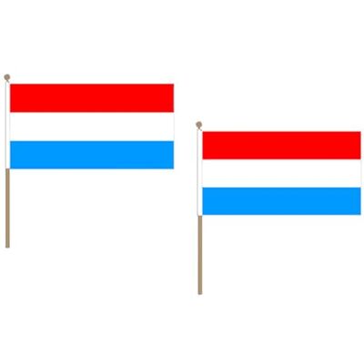 AZ FLAG STOCKFLAGGE Luxemburg 45x30cm mit holzmast 10 stück LUXEMBURGISCHE STOCKFAHNE 30 x 45 cm flaggen AZ FLAG STOCKFLAGGE Luxemburg 45x30cm mit holzmast 10 stück LUXEMBURGISCHE STOCKFAHNE 30 x 45 cm flaggen