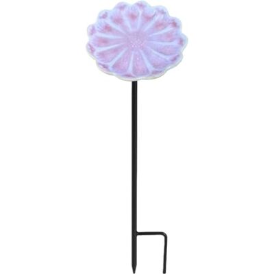 Generic Keramik-Insektenbewässerungsstation in Blumenform, Flache Schale (G) Schale, Insektentränke mit Pfahl, Bestäuberstation, Terrasse, Hof, Allwetter-Keramikeinsatz (G) Generic Keramik-Insektenbewässerungsstation in Blumenform, Flache Schale (G) Schale, Insektentränke mit Pfahl, Bestäuberstation, Terrasse, Hof, Allwetter-Keramikeinsatz (G)