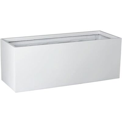 VIVANNO Pflanzkübel Maxi Großer Pflanzentopf aus Fiberglas, 120x45x45 cm Weißer Blumenkübel & Pflanztrog für außen & draußen, wetterfester Kübel, winterfest, frostfest & frostbeständiges Hochbeet VIVANNO Pflanzkübel Maxi Großer Pflanzentopf aus Fiberglas, 120x45x45 cm Weißer Blumenkübel & Pflanztrog für außen & draußen, wetterfester Kübel, winterfest, frostfest & frostbeständiges Hochbeet