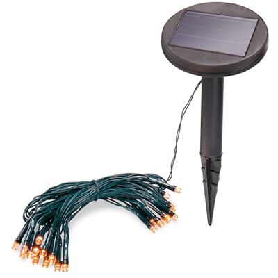 Esotec Solar Lichterkette Outdoor Bernstein Gartendeko Terrasse 102171 24 bernsteinfarbene LEDs mit 1800K, bis 10Std. Leuchtdauer, Dauer- oder Blinklicht, Kabellänge gesamt 4,5m, Leuchtlänge 2,5m Esotec Solar Lichterkette Outdoor Bernstein Gartendeko Terrasse 102171 24 bernsteinfarbene LEDs mit 1800K, bis 10Std. Leuchtdauer, Dauer- oder Blinklicht, Kabellänge gesamt 4,5m, Leuchtlänge 2,5m