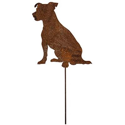Bentatec Gartenstecker Edelrost Hund 35cm x 38cm mit Metallstab mit Metallstab Gartenschild Gartendekoration Dekoratives Element Bentatec Gartenstecker Edelrost Hund 35cm x 38cm mit Metallstab mit Metallstab Gartenschild Gartendekoration Dekoratives Element