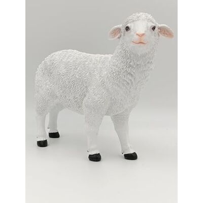 Geschenkestadl Gartenfigur Schaf wetterfest 23 cm hoch Tier Figur (Natur) Geschenkestadl Gartenfigur Schaf wetterfest 23 cm hoch Tier Figur (Natur)