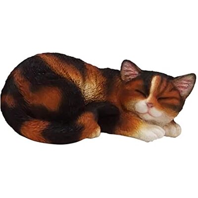 Esschert Design Katze schlafend Rot-Schwarz Polyresin Esschert Design Katze schlafend Rot-Schwarz Polyresin