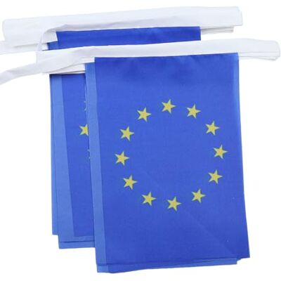 AZ FLAG Girlande 6 Meter 20 Flaggen Europa - Flaggenband AZ FLAG Girlande 6 Meter 20 Flaggen Europa - Flaggenband