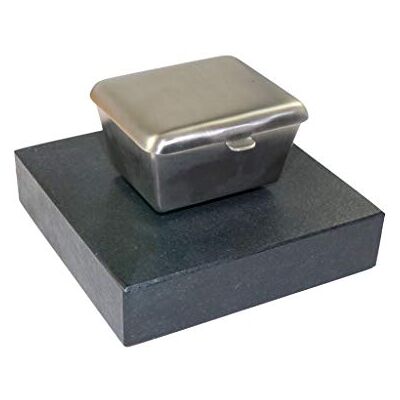 ART Weihwasserkessel 466 aus Edelstahl montiert auf einem Sockel aus Granit (Black matt geflammt) ART Weihwasserkessel 466 aus Edelstahl montiert auf einem Sockel aus Granit (Black matt geflammt)