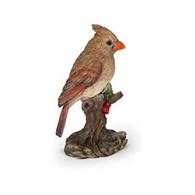 HI-LINE Geschenk Verschiedene Vogel auf Stumpf Statuen (weiblicher Kardinal) HI-LINE Geschenk Verschiedene Vogel auf Stumpf Statuen (weiblicher Kardinal)