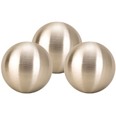 Geschenkestadl 3 Dekokugeln in Silber matt ca. Ø 10 cm Kugel Edelstahl Rosenkugel Weihnachten Garten Geschenkestadl 3 Dekokugeln in Silber matt ca. Ø 10 cm Kugel Edelstahl Rosenkugel Weihnachten Garten