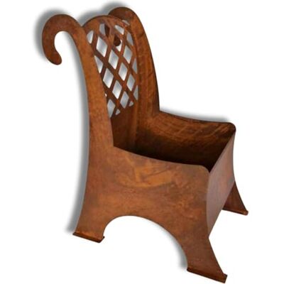 Rostikal Edelrost Stuhl zum Bepflanzen – wetterfeste Vintage Deko für Garten & Terrasse – einzigartiger Gartendeko Blumenkübel als Hingucker für Outdoor Liebhaber Rostikal Edelrost Stuhl zum Bepflanzen – wetterfeste Vintage Deko für Garten & Terrasse – einzigartiger Gartendeko Blumenkübel als Hingucker für Outdoor Liebhaber