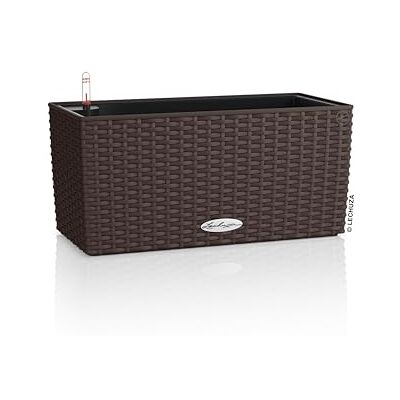Lechuza -Pflanzgefäß BALCONERA Cottage 40 Mokka, Balkonkasten mit Bewässerungssystem, Wasserstandsanzeiger und Pflanzeinsatz, Flechtoptik, 40 x 19 x 19 cm, 15472 Lechuza -Pflanzgefäß BALCONERA Cottage 40 Mokka, Balkonkasten mit Bewässerungssystem, Wasserstandsanzeiger und Pflanzeinsatz, Flechtoptik, 40 x 19 x 19 cm, 15472
