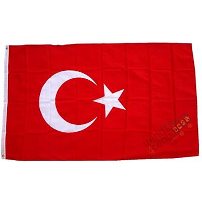 Buddel-Bini Versand Türkei Flagge / Fahne Großformat 250 x 150 cm wetterfest Buddel-Bini Versand Türkei Flagge / Fahne Großformat 250 x 150 cm wetterfest