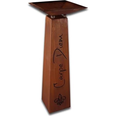 Rostikal Pflanzsäule 110 cm mit Schale – Gartendeko aus Rost für Draußen Wetterfest – Outdoor Pflanzkübel Groß & Blumenständer – Edelrost Säule Carpe Diem für Haus & Garten Dekoration Rostikal Pflanzsäule 110 cm mit Schale – Gartendeko aus Rost für Draußen Wetterfest – Outdoor Pflanzkübel Groß & Blumenständer – Edelrost Säule Carpe Diem für Haus & Garten Dekoration