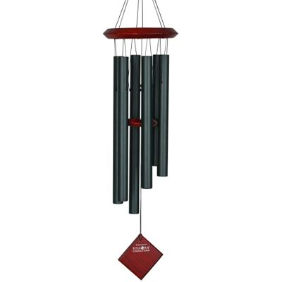Woodstock Chimes of Pluto Evergreen Windspiel aus Holz und Aluminium in der Farbe Grün-Rotbraun, Länge: 68,6cm, DCE27 Woodstock Chimes of Pluto Evergreen Windspiel aus Holz und Aluminium in der Farbe Grün-Rotbraun, Länge: 68,6cm, DCE27