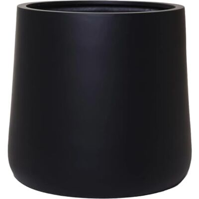 VIVANNO Pflanzkübel Fiberglas Schwarz Matt 50x48 cm Outdoor Pflanztopf Frostfester Blumenkübel für den Garten & Balkon Wetterbeständig, winterhart & robustes Pflanzgefäß für draußen VIVANNO Pflanzkübel Fiberglas Schwarz Matt 50x48 cm Outdoor Pflanztopf Frostfester Blumenkübel für den Garten & Balkon Wetterbeständig, winterhart & robustes Pflanzgefäß für draußen