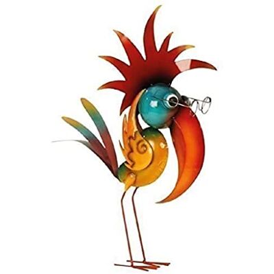 Geschenkestadl Riesen Metall Figur exotischer bunter Vogel 57cm Garten Dekoration Vogelscheuche schlauer Vogel Geschenkestadl Riesen Metall Figur exotischer bunter Vogel 57cm Garten Dekoration Vogelscheuche schlauer Vogel