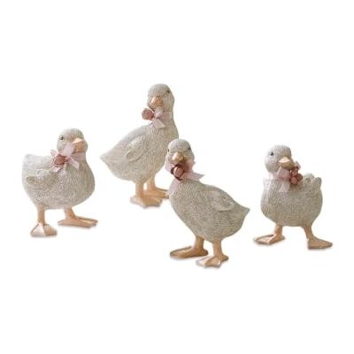 Loberon Küken 4er Set Orélie, antikweiß Ostern, Frühling, Extra niedliches Design, Polyresin-Tierfiguren, Mit zierendem Stoffbändchen Loberon Küken 4er Set Orélie, antikweiß Ostern, Frühling, Extra niedliches Design, Polyresin-Tierfiguren, Mit zierendem Stoffbändchen