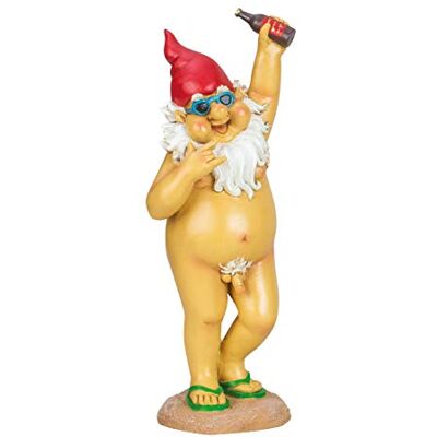 Geschenkestadl Nackter Zwerg Party FKK lustiger Gartenzwerg H 31,5 cm Modell Feierzwerg Figur für Haus und Garten Geschenkestadl Nackter Zwerg Party FKK lustiger Gartenzwerg H 31,5 cm Modell Feierzwerg Figur für Haus und Garten