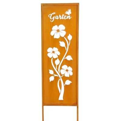 levandeo Gartenaufsteller Garten H83cm Metall Rost Rostoptik Gartenstecker Stele Garten-Deko Deko Gartenstele Blume levandeo Gartenaufsteller Garten H83cm Metall Rost Rostoptik Gartenstecker Stele Garten-Deko Deko Gartenstele Blume