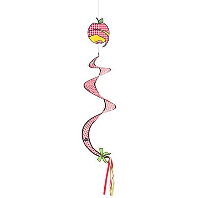 HQ Windspiration 109800 Country Style: Spirale Apple, UV-beständiges und wetterfestes Windspiel Länge: 100 cm, Ø: 23 cm, inkl. Aufhängung HQ Windspiration 109800 Country Style: Spirale Apple, UV-beständiges und wetterfestes Windspiel Länge: 100 cm, Ø: 23 cm, inkl. Aufhängung