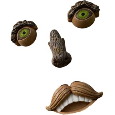 ZBIianxer Baumgesichts Skulpturenset aus Rinde, bestehend aus 2 Augen, 1, D Skurriles Skulpturen Set für den Außenbereich Garten mit 2 Augen, 1 Nase und 1 Mund als Gartendekoration ZBIianxer Baumgesichts Skulpturenset aus Rinde, bestehend aus 2 Augen, 1, D Skurriles Skulpturen Set für den Außenbereich Garten mit 2 Augen, 1 Nase und 1 Mund als Gartendekoration