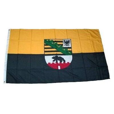 FahnenMax FLAGGENMAE® Flagge Fahne Sachsen Anhalt 90 x 150 cm FahnenMax FLAGGENMAE® Flagge Fahne Sachsen Anhalt 90 x 150 cm