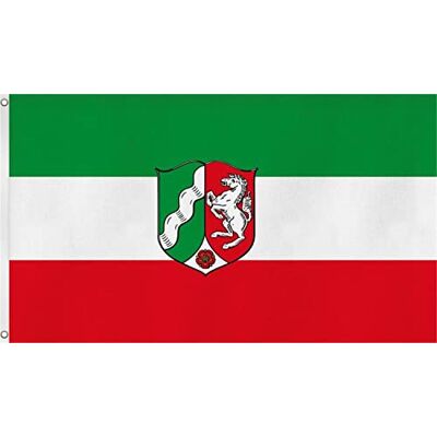 normani TOP QUALITÄT !! Fahne Flagge, Grösse: ca. 90x150 cm, Ordentliche Stoffqualität Stoffgewicht ca. 110 gr/m2 Farbe Nordrhein Westfalen normani TOP QUALITÄT !! Fahne Flagge, Grösse: ca. 90x150 cm, Ordentliche Stoffqualität Stoffgewicht ca. 110 gr/m2 Farbe Nordrhein Westfalen