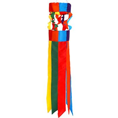 Anley 40 Zoll Regenbogen Windsack Bunte Hängedekoration LGBT Parade Flagge Säule 3,3 Ft Anley 40 Zoll Regenbogen Windsack Bunte Hängedekoration LGBT Parade Flagge Säule 3,3 Ft