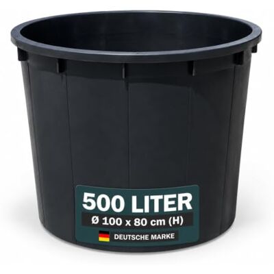 Kreher Regentonne Wassertank XXL Kunststoff (500 L, Schwarz) Wasserbehälter aus robustem PP, abwaschbar und witterungsbeständig, ideal für Garten und Hof Kreher Regentonne Wassertank XXL Kunststoff (500 L, Schwarz) Wasserbehälter aus robustem PP, abwaschbar und witterungsbeständig, ideal für Garten und Hof