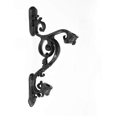 Antikas Fahnen-Wandhalterung, Flaggenhalter, Fahnenhalter, Standartenhalterung, schwarz Antikas Fahnen-Wandhalterung, Flaggenhalter, Fahnenhalter, Standartenhalterung, schwarz