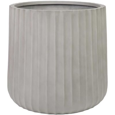 VIVANNO Pflanzkübel Fiberglas VEKRA ARC Betongrau 55x50 cm VIVANNO Pflanzkübel Fiberglas VEKRA ARC Betongrau 55x50 cm