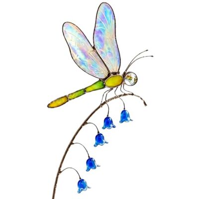 Generic Bluebells Libellen-Gartenstecker, dekorative Libellenskulptur aus Metall Bluebells Dragonfly Garden Stake with Ground Stake for Lawn Pathway Patio Luftige Drachenflügel Gartendeko hochwertige Generic Bluebells Libellen-Gartenstecker, dekorative Libellenskulptur aus Metall Bluebells Dragonfly Garden Stake with Ground Stake for Lawn Pathway Patio Luftige Drachenflügel Gartendeko hochwertige