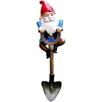 Rhghfujhgy Gartenzwerge Als Dekoration für Den, Lustige Outdoor-Statue Als Geschenk, Frecher Knome, der auf Einer Schaufel Steht, Heimskulpturen Rhghfujhgy Gartenzwerge Als Dekoration für Den, Lustige Outdoor-Statue Als Geschenk, Frecher Knome, der auf Einer Schaufel Steht, Heimskulpturen
