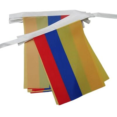 Az Flag 6M Kolumbianische Flaggen Girlande - 20 Flaggen 21x15 cm Az Flag 6M Kolumbianische Flaggen Girlande - 20 Flaggen 21x15 cm