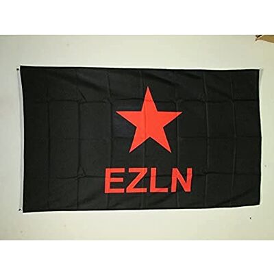 AZ FLAG EZLN Mexiko-Flagge 100D Polyester mit Ösen, 150 x 90 cm AZ FLAG EZLN Mexiko-Flagge 100D Polyester mit Ösen, 150 x 90 cm